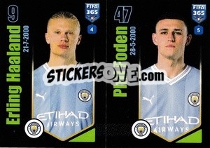 Sticker Erling Haaland / Phil Foden - FIFA 365 2024
 n. 99 - Panini