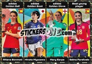 Figurina FIFA Women's World Cup AU/NZ 2023 awards - FIFA 365 2024
 - Panini