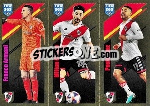 Sticker Franco Armani / Milton Casco / Paulo Díaz - FIFA 365 2024
 - Panini