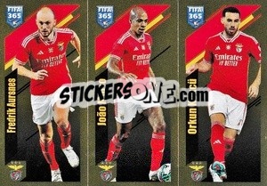 Sticker Fredrik Aursnes / João Mário / Orkun Kökcü - FIFA 365 2024
 - Panini