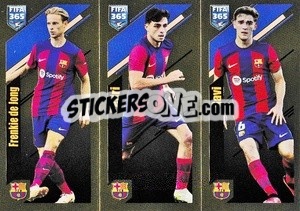 Sticker Frenkie de Jong / Pedri / Gavi - FIFA 365 2024
 - Panini