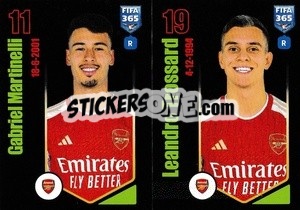 Sticker Gabriel Martinelli / Leandro Trossard - FIFA 365 2024
 n. 64 - Panini