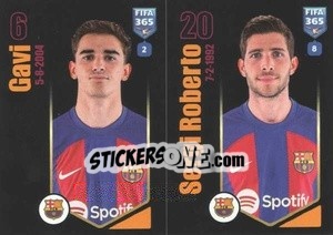 Sticker Gavi / Sergi Roberto - FIFA 365 2024
 - Panini