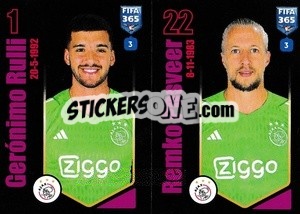 Sticker Gerónimo Rulli / Remko Pasveer - FIFA 365 2024
 - Panini