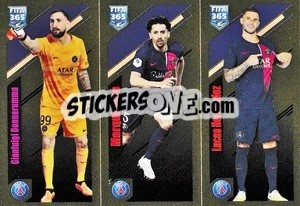 Sticker Gianluigi Donnarumma / Marquinhos / Lucas Hernandez - FIFA 365 2024
 n. 215 - Panini