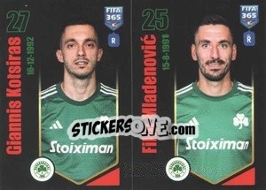 Sticker Giannis Kotsiras / Filip Mladenović - FIFA 365 2024
 - Panini