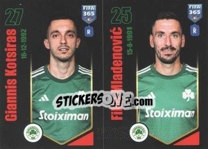 Figurina Giannis Kotsiras / Filip Mladenović - FIFA 365 2024
 n. 282 - Panini