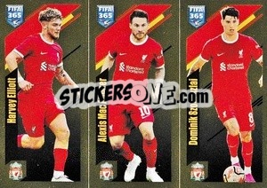 Sticker Harvey Elliott / Alexis Mac Allister / Dominik Szoboszlai - FIFA 365 2024
 n. 75 - Panini