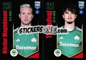 Sticker Hördur Magnússon / Tin Jedvaj - FIFA 365 2024
 - Panini