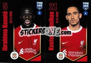Sticker Ibrahima Konaté / Kostas Tsimikas - FIFA 365 2024
 n. 74 - Panini