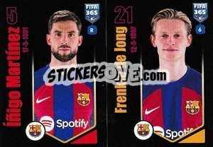 Sticker Íñigo Martínez / Frenkie de Jong - FIFA 365 2024
 n. 156 - Panini
