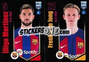 Sticker Íñigo Martínez / Frenkie de Jong - FIFA 365 2024
 - Panini