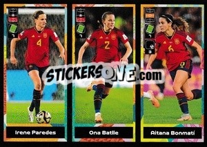 Sticker Irene Paredes / Ona Batlle / Aitana Bonmati - FIFA 365 2024
 n. 425 - Panini
