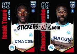 Sticker Isaak Touré / Chancel Mbemba - FIFA 365 2024
 - Panini