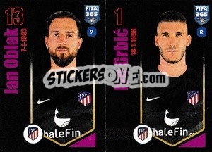 Sticker Jan Oblak / Ivo Grbić - FIFA 365 2024
 - Panini