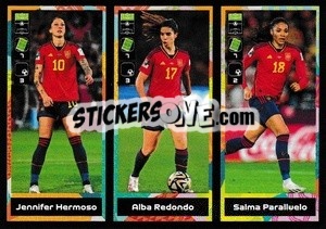 Sticker Jennifer Hermoso / Alba Redondo / Salma Paralluelo - FIFA 365 2024
 n. 427 - Panini