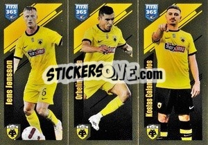 Sticker Jens Jönsson / Orbelín Pineda / Kostas Konstantínos Galanópoulos - FIFA 365 2024
 n. 267 - Panini