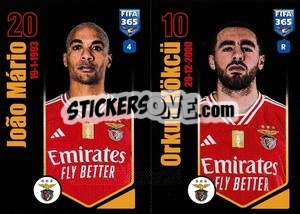 Sticker João Mário / Orkun Kökcü - FIFA 365 2024
 n. 399 - Panini