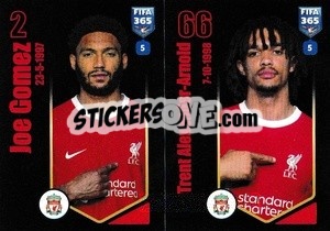 Sticker Joe Gomez / Trent Alexander-Arnold - FIFA 365 2024
 n. 72 - Panini