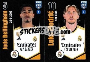 Cromo Jude Bellingham / Luka Modrić - FIFA 365 2024
 - Panini