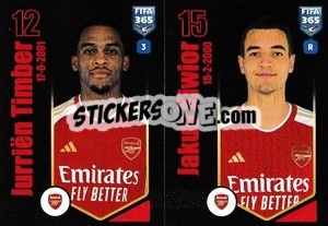 Sticker Jurriën Timber / Jakub Kiwior - FIFA 365 2024
 n. 57 - Panini