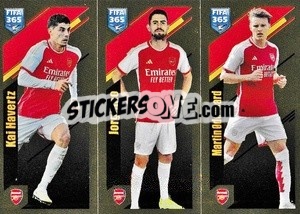 Sticker Kai Havertz / Jorginho / Martin Ødegaard - FIFA 365 2024
 n. 59 - Panini