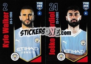 Sticker Kyle Walker / Joško Gvardiol - FIFA 365 2024
 - Panini