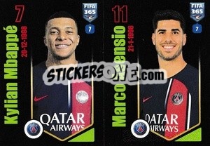 Sticker Kylian Mbappé / Marcos Asensio - FIFA 365 2024
 n. 226 - Panini