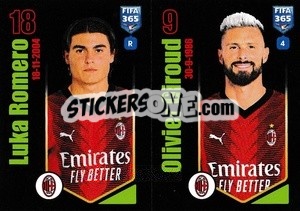 Sticker Luka Romero / Olivier Giroud - FIFA 365 2024
 n. 355 - Panini