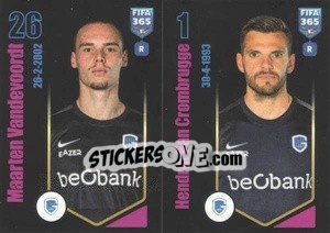 Sticker Maarten Vandevoordt / Hendrick Van Crombrugge - FIFA 365 2024
 - Panini
