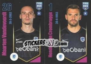 Sticker Maarten Vandevoordt / Hendrick Van Crombrugge - FIFA 365 2024
 n. 22 - Panini