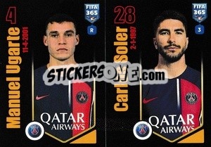 Sticker Manuel Ugarte / Carlos Soler - FIFA 365 2024
 - Panini