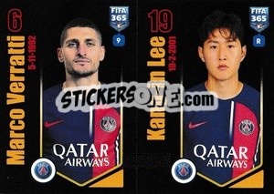 Sticker Marco Verratti / Kang-in Lee - FIFA 365 2024
 - Panini