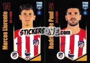 Sticker Marcos Llorente / Rodrigo De Paul - FIFA 365 2024
 - Panini
