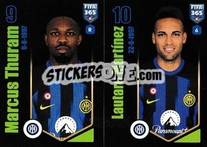 Sticker Marcus Thuram / Lautaro Martínez - FIFA 365 2024
 n. 307 - Panini