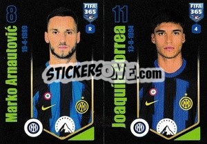 Sticker Marko Arnautović / Joaquín Correa - FIFA 365 2024
 - Panini
