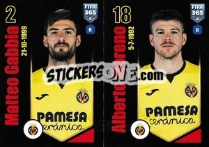 Sticker Matteo Gabbia / Alberto Moreno - FIFA 365 2024
 - Panini