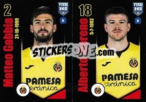 Sticker Matteo Gabbia / Alberto Moreno - FIFA 365 2024
 n. 184 - Panini