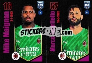 Sticker Mike Maignan / Marco Sportiello - FIFA 365 2024
 - Panini