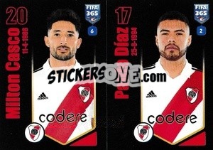 Sticker Milton Casco / Paulo Díaz - FIFA 365 2024
 - Panini