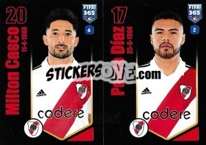 Cromo Milton Casco / Paulo Díaz - FIFA 365 2024
 - Panini