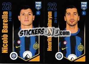 Sticker Nicolò Barella / Henrikh Mkhitaryan - FIFA 365 2024
 n. 303 - Panini