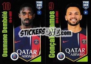 Sticker Ousmane Dembélé / Gonçalo Ramos - FIFA 365 2024
 - Panini