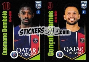 Sticker Ousmane Dembélé / Gonçalo Ramos - FIFA 365 2024
 n. 227 - Panini