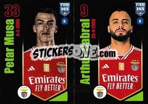 Sticker Petar Musa / Arthur Cabral - FIFA 365 2024
 - Panini