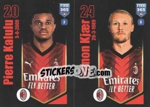 Sticker Pierre Kalulu / Simon Kjær - FIFA 365 2024
 - Panini