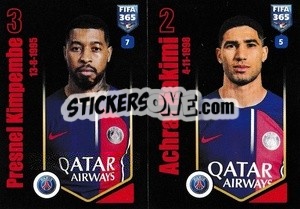Sticker Presnel Kimpembe / Achraf Hakimi - FIFA 365 2024
 n. 217 - Panini