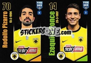 Sticker Rodolfo Pizarro / Ezequiel Ponce - FIFA 365 2024
 - Panini