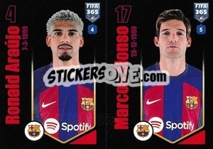Sticker Ronald Araújo / Marcos Alonso - FIFA 365 2024
 - Panini