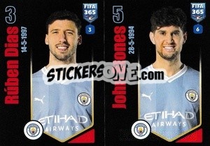 Sticker Rúben Dias / John Stones - FIFA 365 2024
 n. 90 - Panini